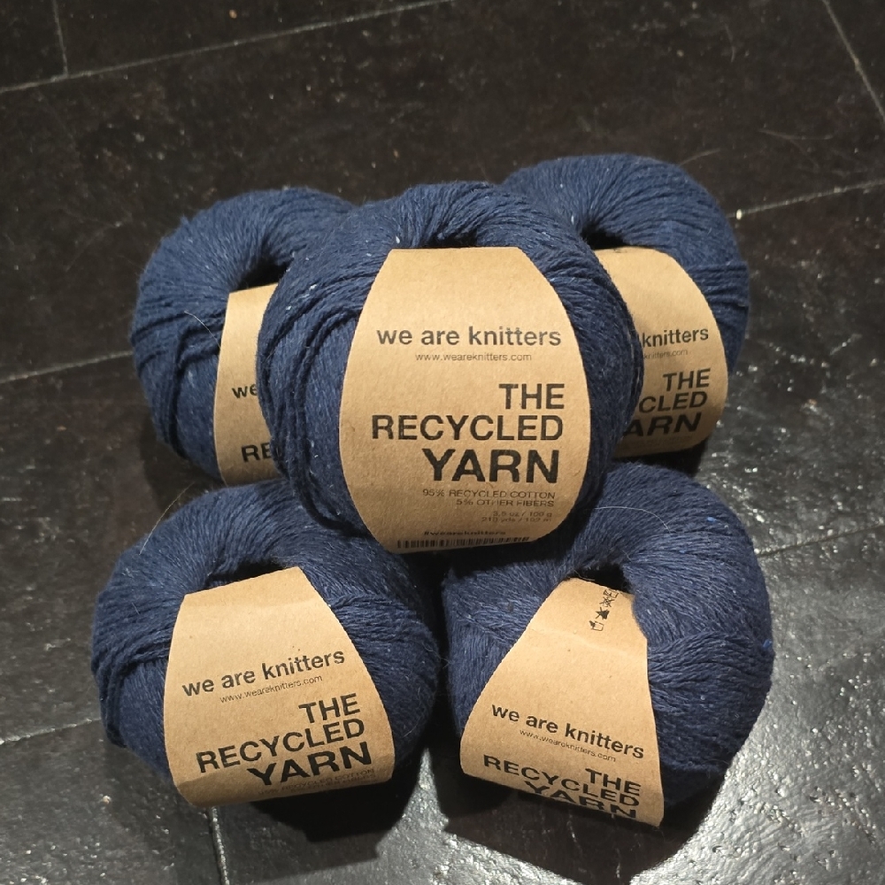 We Are Knitters The Recycled Yarn in Navy